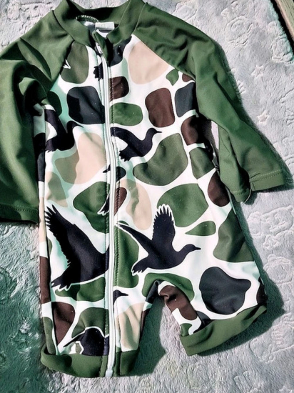 Baby 0-3M Camouflage Footie Like New